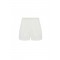 Pantaloni scurti ELISABETTA FRANCHI, Shorts in lightweight crêpe fabric with darts, Alb