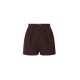 Pantaloni scurti ELISABETTA FRANCHI, Shorts in lightweight crêpe fabric with darts, Maro - SH01062E2644