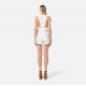 CAMASA ELISABETTA FRANCHI, Linen Blend Gabardine, Ivory White - SH01252E2360 CAMASA ELISABETTA FRANCHI, Linen Blend Gabardine, Ivory White - SH01252E2360