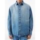 Camasa JACQUEMUS, Blue button-up denim shirt, Blue - SHM00545AD0001733C