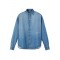 Camasa JACQUEMUS, Blue button-up denim shirt, Blue