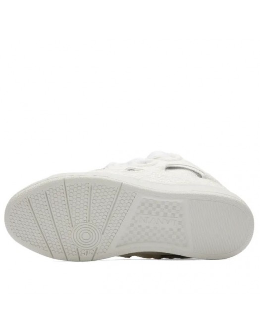 Sneakers Lanvin, Curb Grain Sneaker, White, Women - SKDK02CRCA00