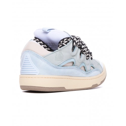 Sneakers Lanvin, Curb Suede, White Blue Sneakers Lanvin, Curb Suede, White Blue