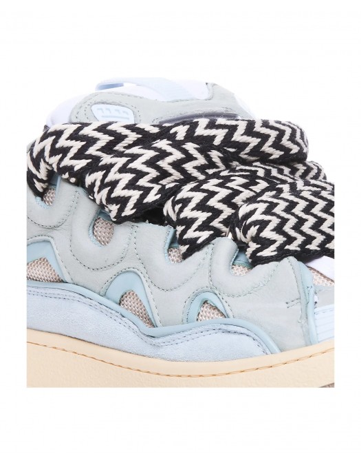 Sneakers Lanvin, Curb Suede, White Blue - SKDK02DRA221