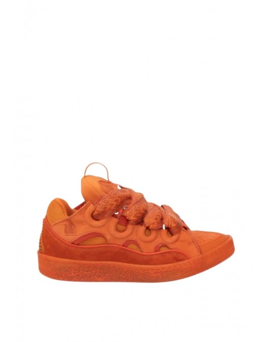 Sneakers Lanvin, Curb Design,Leather Blend, Pink - SKDK12MONO597 Sneakers Lanvin, Curb Design,Leather Blend, Pink - SKDK12MONO597
