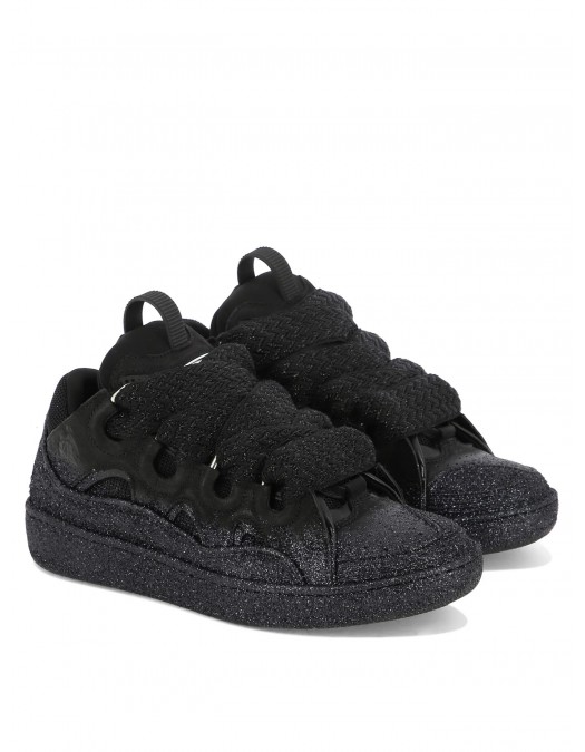 Sneakers Lanvin, Curb Suede, SKDK02GLLI10 Print Sclipici - SKDK02GLLI10