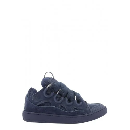 Sneakers Lanvin, Curb Round Toe Lace-Up, Navy Blue