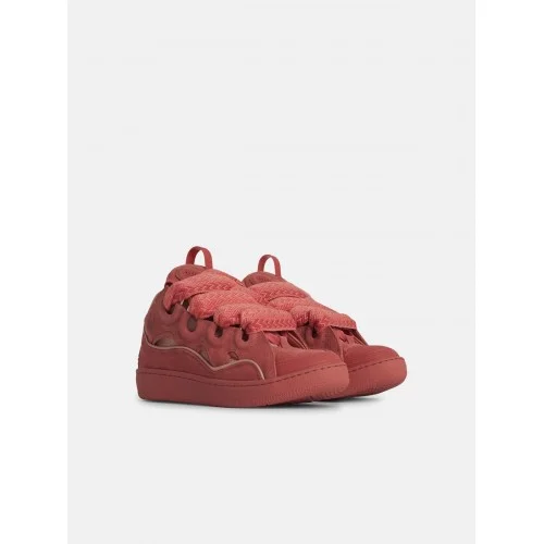 Sneakers Lanvin, Curb Design,Leather Blend, Pink