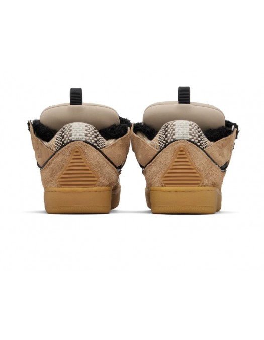 Sneakers LANVIN, Curb sneakers, Beige - SKDK12TISS05