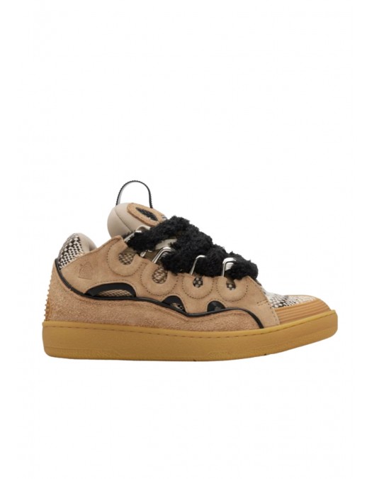 Sneakers LANVIN, Curb sneakers, Beige - SKDK12TISS05