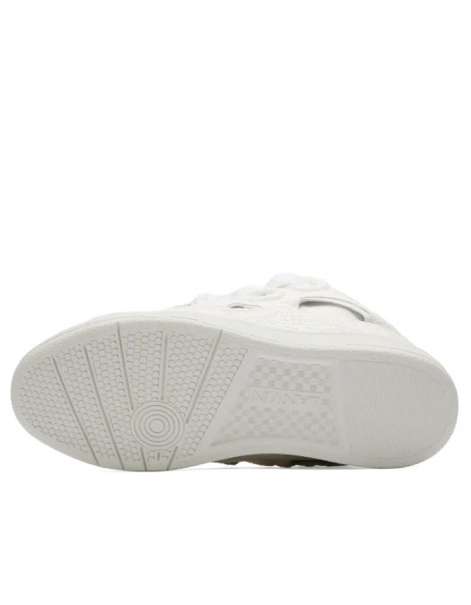 Sneakers Lanvin, Curb Grain Sneaker, White, Men - SKRK11CRCA00