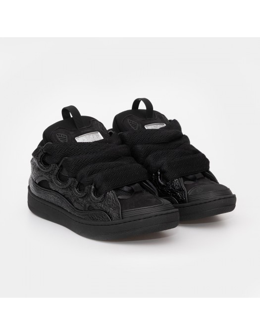 Sneakers Lanvin, Curb Suede, Full Black, Men, SKRK11CRCA10 - SKRK11CRCA10