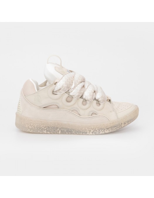 Sneakers Lanvin, Curb Suede, Bej, Dama, SKDK02DRAT00 - SKDK02DRAT00