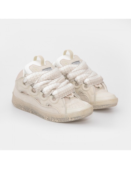 Sneakers Lanvin, Curb Suede, Bej, Dama, SKDK02DRAT00 - SKDK02DRAT00