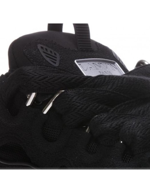 Sneakers Lanvin, Curb Suede, Full Black - SKRK11GRIP1010