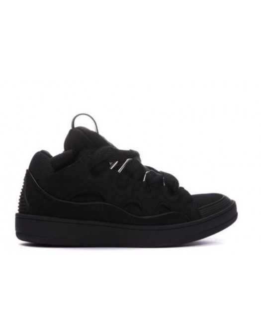 Sneakers Lanvin, Curb Suede, Full Black - SKRK11GRIP1010