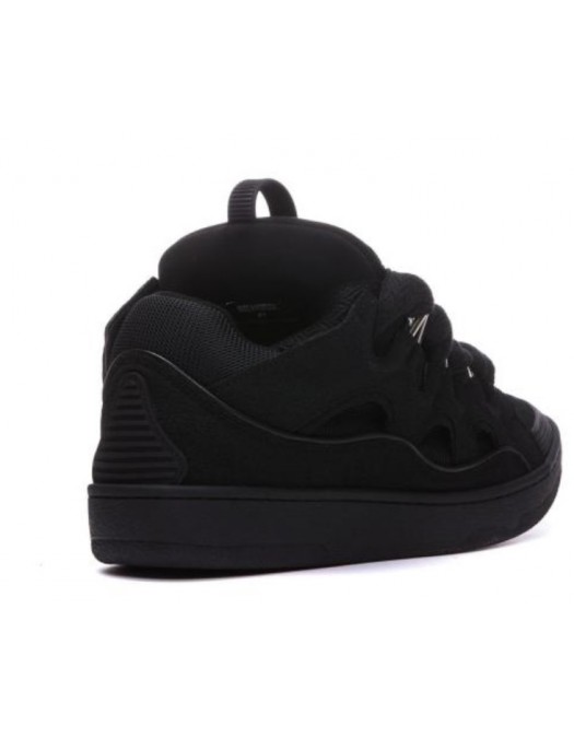 Sneakers Lanvin, Curb Suede, Full Black - SKRK11GRIP1010