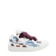 Sneakers Lanvin, Curb Design, Burgundy Details, White, Women - SKDK02PRLE3999