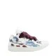 Sneakers Lanvin, Curb Design, Burgundy Details, White, Women - SKDK02PRLE3999 Sneakers Lanvin, Curb Design, Burgundy Details, White, Women - SKDK02PRLE3999