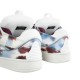 Sneakers Lanvin, Curb Design, Burgundy Details, White, Women - SKDK02PRLE3999