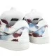 Sneakers Lanvin, Curb Design, Burgundy Details, White, Women - SKDK02PRLE3999 Sneakers Lanvin, Curb Design, Burgundy Details, White, Women - SKDK02PRLE3999
