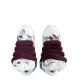 Sneakers Lanvin, Curb Design, Burgundy Details, White, Women - SKDK02PRLE3999 Sneakers Lanvin, Curb Design, Burgundy Details, White, Women - SKDK02PRLE3999
