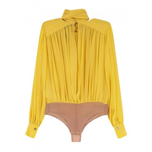 Body ELISABETTA FRANCHI, Silk shirt with body detail