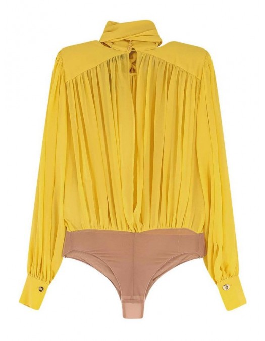 Body ELISABETTA FRANCHI, Silk shirt with body detail - CB00661E2EV4