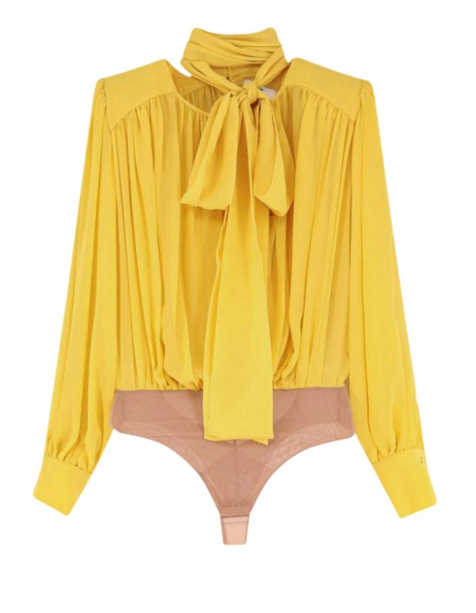 Body ELISABETTA FRANCHI, Silk shirt with body detail - CB00661E2EV4