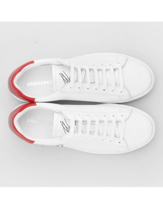 Sneakers DSQUARED2, IBRAHIMOVIC Print, Alb - SNM000501504180M536
