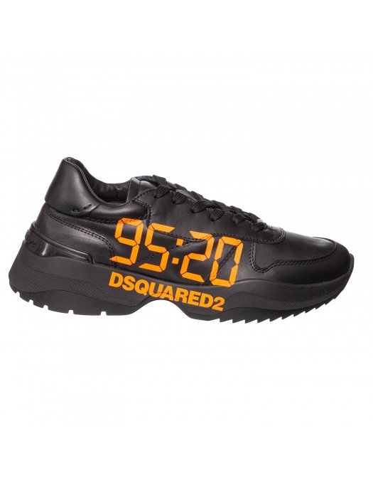 Sneakers Dsquared2, Imprimeu Portocaliu, Negru - SNM0133M638