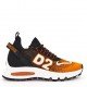 SNEAKERS DSQUARED2 , Running technical knit, Orange Black - SNM021159206261M540