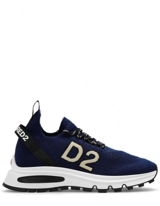 SNEAKERS DSQUARED2 , Running technical knit, Bleumarin - SNM021159206735M697