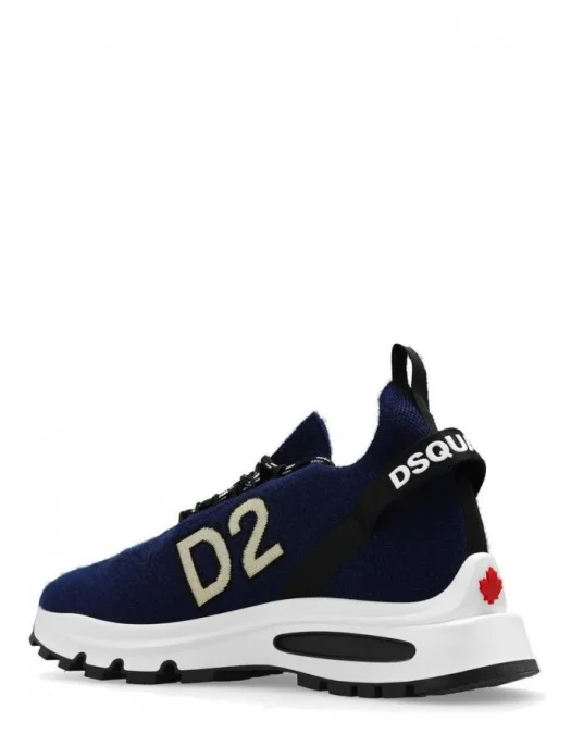 SNEAKERS DSQUARED2 , Running technical knit, Bleumarin - SNM021159206735M697