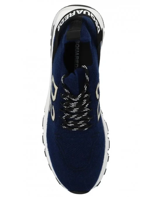 SNEAKERS DSQUARED2 , Running technical knit, Bleumarin - SNM021159206735M697