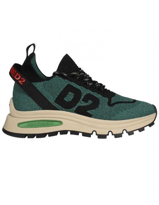 SNEAKERS DSQUARED2, Running technical knit, Verde - SNM0211592035423086