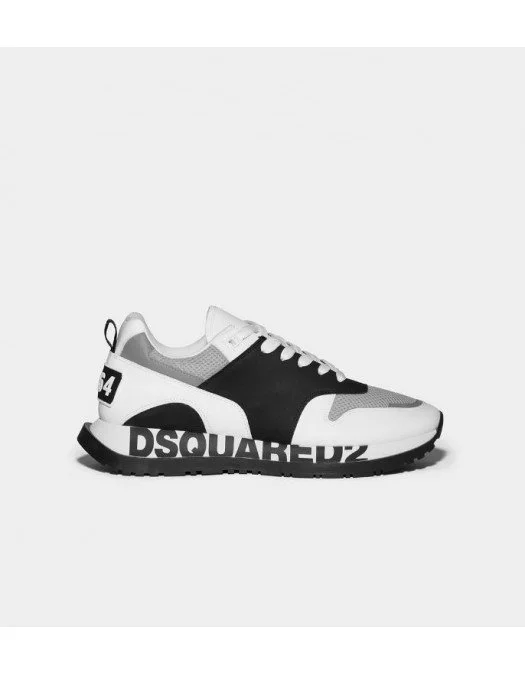 Sneakers DSQUARED2, Running 1964 Print, Gri - SNM0213015B0380M1365