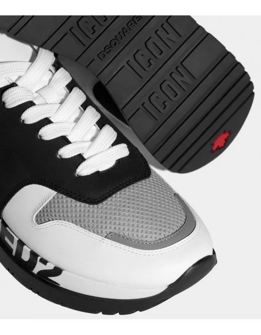 Sneakers DSQUARED2, Running 1964 Print, Gri - SNM0213015B0380M1365