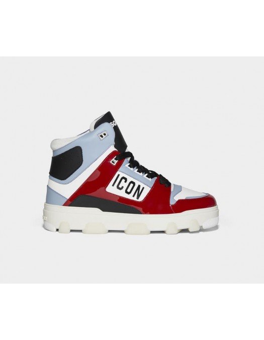 Sneakers DSQUARED2, Icon High Top Red and Blue - SNM025301505491M007