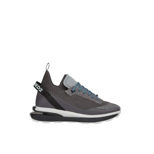 Sneakers DSQUARED2, Slash logo-print sneakers, Grey