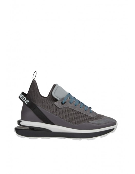 Sneakers DSQUARED2, Slash logo-print sneakers, Grey - SNM0269592025812122