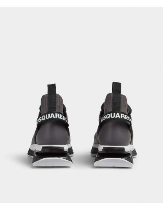 Sneakers DSQUARED2, Slash logo-print sneakers, Grey - SNM0269592025812122