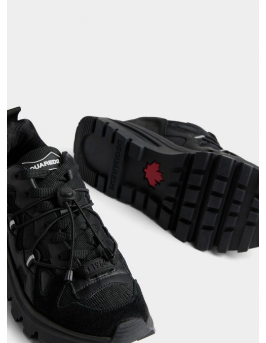 Sneakers DSQUARED2, Run D2 Sneakers, Full Black - SNM028008106244M436