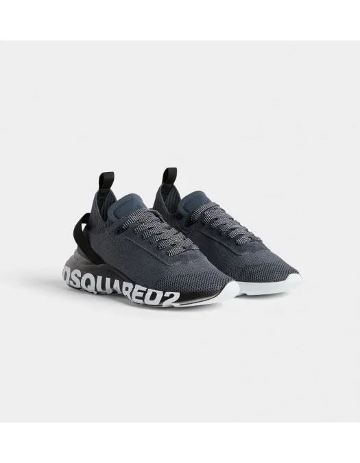 Sneakers DSQUARED2, Socks Grey, Fly Low Top - SNM0311592062652122