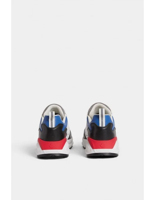 Sneakers DSQUARED2, Dash Print, White Multicolor - SNM037601503805M2069 Sneakers DSQUARED2, Dash Print, White Multicolor - SNM037601503805M2069