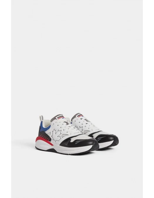 Sneakers DSQUARED2, Dash Print, White Multicolor - SNM037601503805M2069 Sneakers DSQUARED2, Dash Print, White Multicolor - SNM037601503805M2069
