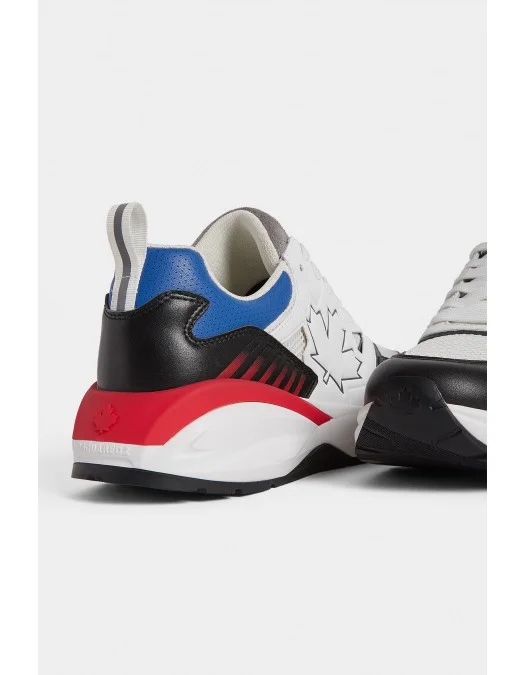 Sneakers DSQUARED2, Dash Print, White Multicolor - SNM037601503805M2069 Sneakers DSQUARED2, Dash Print, White Multicolor - SNM037601503805M2069