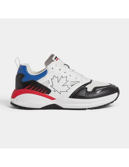 Sneakers DSQUARED2, Dash Print, White Multicolor - SNM037601503805M2069 Sneakers DSQUARED2, Dash Print, White Multicolor - SNM037601503805M2069