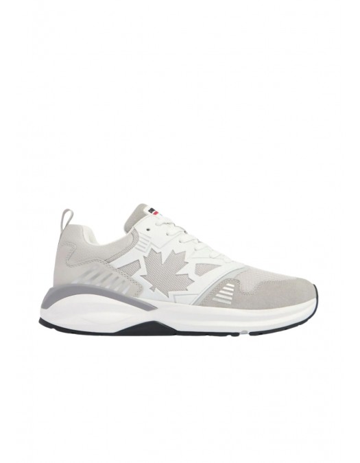 Sneakers DSQUARED2, Dash Print, Grey, Red Leaf Insert, Men - SNM037608107972M1822 Sneakers DSQUARED2, Dash Print, Grey, Red Leaf Insert, Men - SNM037608107972M1822
