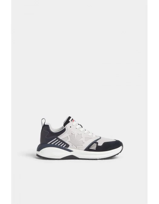Sneakers DSQUARED2, Dash Print, Grey, Red Leaf Insert - SNM037608107972M2005 Sneakers DSQUARED2, Dash Print, Grey, Red Leaf Insert - SNM037608107972M2005